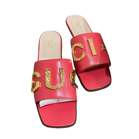 gucci cara slides